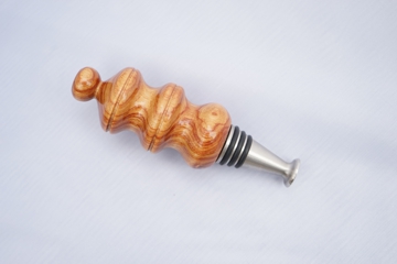 Wine Bottle Stopper with Tulipwood